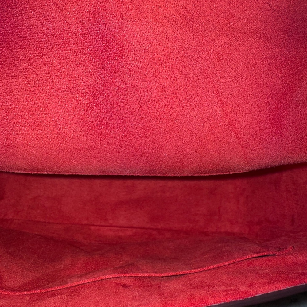 Coach Red Pebble Leather Crossbody - Picture 6 of 8